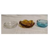 Fenton Amber Swirl Glass Swirl Ashtray and More