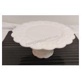 Westmoreland Milk Glass Pedestal Plate
