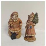 Vintage Ceramic Santas