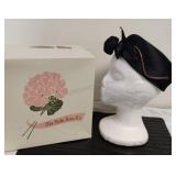 Vintage Ladies Cocktail Pillbox Hat w/Box