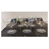 Vintage Iridescent Champagne/Dessert Glasses-5