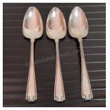 Trio of Sterling Silver Serving Spoons