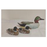 Vintage Mallard Duck Planter and Small Painted