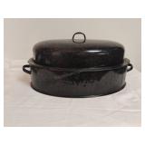 Large Enameled Turkey Roaster
