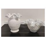 Fenton/ Hobnail Milk Glass Pieces