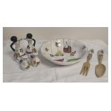 Vintage Serving Set - Salt & Pepper Shakers,