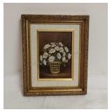 Small Framed Still Life Oil Painting 11x9