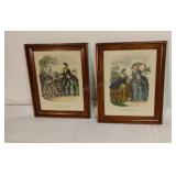 Vintage Miroir des Modes French Fashionplate Art