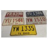 Assorted Ohio License Plates