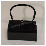 Ladies Vintage Etra Black Patent Purse