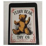 Teddy Bear Toy Co Tin Sign 14x10