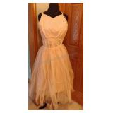Vintage Pink  Dress w/Tulle Skirt
