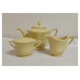 Franciscan USA Tea Pot, Cream and Sugar