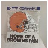 Large Cleveland Browns Game Day  Plastic Lawn Sign