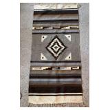 handwoven Southwestern Rug / Runner 27.5x59