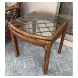 Matching Bamboo Side Table 22.5x26x23 inches tall
