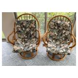 Pair of Matching Bamboo Chairs