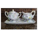 Small Lefton China Cream and Sugar
