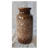 West Germany glazed ceramic vases. 8x4.