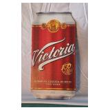 Metal Victoria beer sign. 18x9.