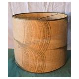 Vintage lamp shade. Plastic fiber with pale gold