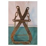 Iron ice tongs.