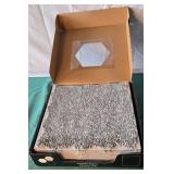 Pebble stone mosaic tiles. 1 box. 10 12in