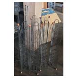Vertical CD holders.