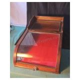 Vintage wood and glass counter top display case.