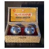 Vintage chrome-plated Chinese Baoding balls in