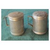 Aluminum salt and pepper shakers