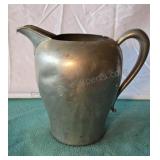 Vintage Marion pewter pitcher. Item 753. 8ins.