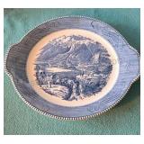 Vintage Currier & Ives 11ï¿½ins platter. "The Rocky