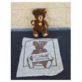 Vintage Steiff plush teddy bear. 12ins. Includes