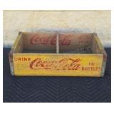 Wooden coke bottle tray.
