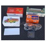 Collectible die-cast toy cars. Coca-Cola,