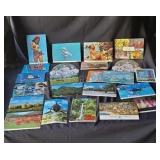 Assorted postcards.