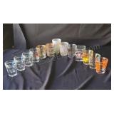 Shot glasses. 13 total