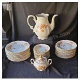 Mitterteich china. Norway Rose pattern.  Bavaria,