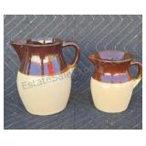 Stoneware pitchers/creamers made by the Robinson