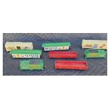 Bachman HO Christmas train cars. Some cars are