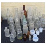 Assorted bottles found by divers in Lake St