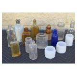 Assorted small bottles