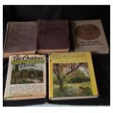 Assorted books.
