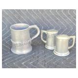 English pewter half pint mug and Stieff Pewter