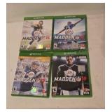 Xbox One Madden video game. 15, 16, 17, and 18