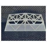 Metal train trestle for toy trains. 18x5x6.