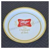 Vintage metal Miller High Life tray. 13ins.