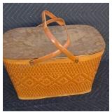 Redman wicker picnic basket with steel handles
