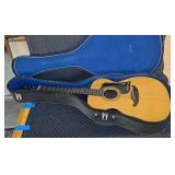 Vintage Silverstone 6 string guitar with case